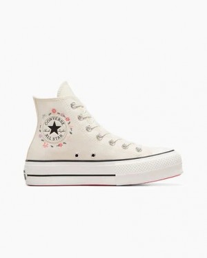 White Converse Chuck Taylor All Star Lift Women Platform Shoes Singapore | C-48716059
