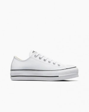 White / Black Converse Chuck Taylor All Star Lift Women Platform Shoes Singapore | C-85796249