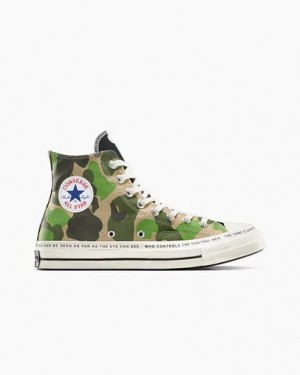White / Black / Multicolor Converse Converse x Brain Dead Chuck 70 Women Sneakers Singapore | C-14528969