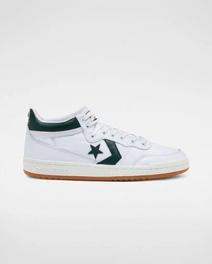 White / Deep Turquoise Converse CONS Fastbreak Pro Leather Women Skate Shoes Singapore | C-50861929