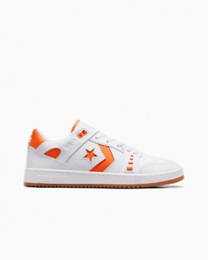 White / Orange Converse CONS AS-1 Pro Men Skate Shoes Singapore | C-09126359