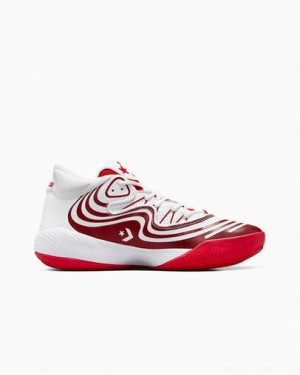 White / Red / White Converse All Star BB Shift CX Women Basketball Shoes Singapore | C-28056139