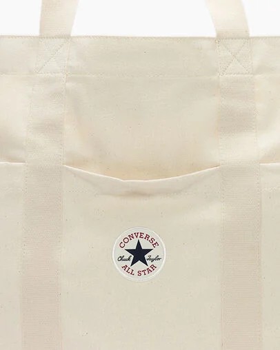 Beige Converse Premium Canvas Men Tote Bag Singapore | C-76423959