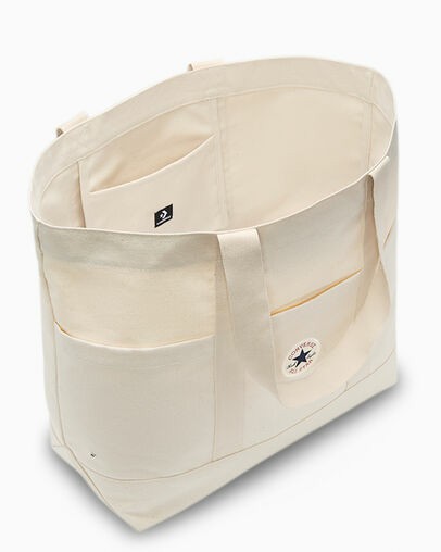 Beige Converse Premium Canvas Men Tote Bag Singapore | C-76423959