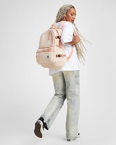 Beige Converse Straight Edge Men Backpacks Singapore | C-27031859
