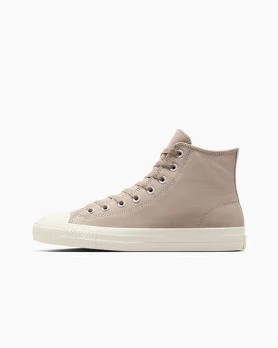 Beige White Converse CONS Chuck Taylor All Star Pro Nubuck Men Skate Shoes Singapore | C-63217949