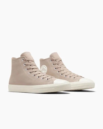 Beige White Converse CONS Chuck Taylor All Star Pro Nubuck Men Skate Shoes Singapore | C-63217949