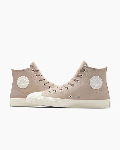 Beige White Converse CONS Chuck Taylor All Star Pro Nubuck Men Skate Shoes Singapore | C-63217949