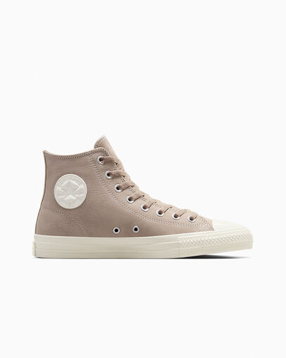 Beige White Converse CONS Chuck Taylor All Star Pro Nubuck Men Skate Shoes Singapore | C-63217949