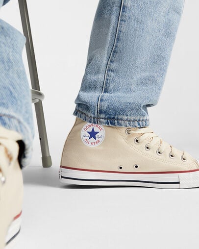 Beige White Converse Chuck Taylor All Star Men Canvas Shoes Singapore | C-72956319