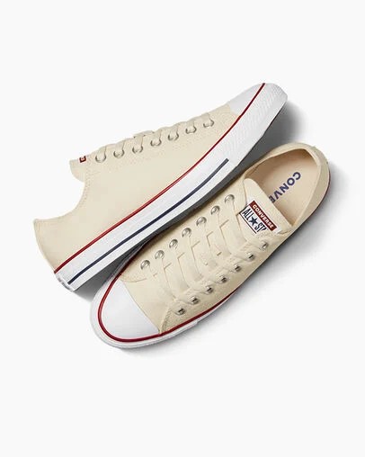 Beige White Converse Chuck Taylor All Star Men Canvas Shoes Singapore | C-95321649