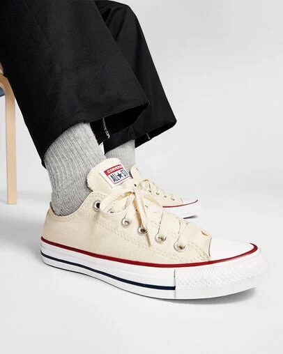 Beige White Converse Chuck Taylor All Star Men Canvas Shoes Singapore | C-95321649