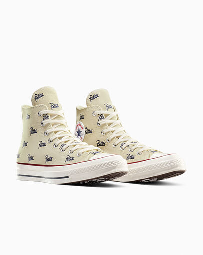 Beige White / Blue Converse Converse x Patta Chuck 70 Men Sneakers Singapore | C-13879249