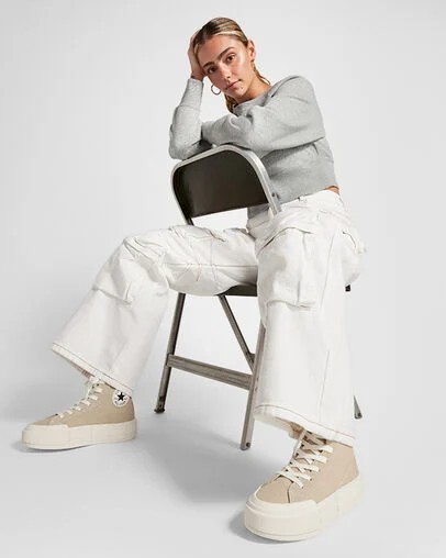 Beige / Black Converse Cruise Men Sneakers Singapore | C-58016939