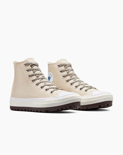 Beige / Blue / White Converse Chuck Taylor All Star City Trek Men Boots Singapore | C-09865749
