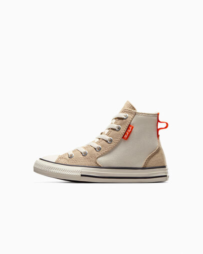 Beige / Orange Converse Chuck Taylor All Star Kids' Canvas Shoes Singapore | C-30619759