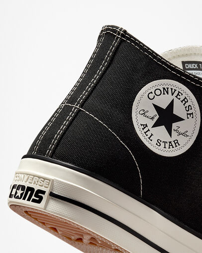 Black Converse CONS Chuck Taylor All Star Pro Cut Off Women Skate Shoes Singapore | C-42835969