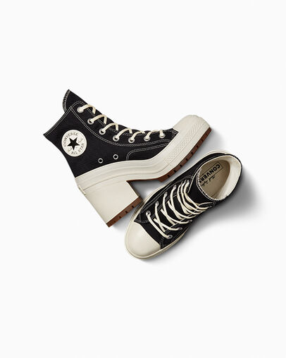 Black Converse Chuck 70 De Luxe Heel Women Sneakers Singapore | C-52348099
