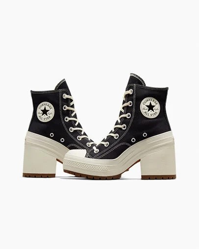 Black Converse Chuck 70 De Luxe Heel Women Sneakers Singapore | C-52348099