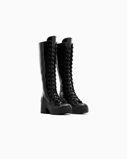 Black Converse Chuck 70 De Luxe Heel XXHi Women Platform Shoes Singapore | C-34821709