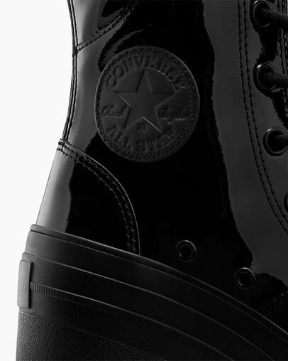 Black Converse Chuck 70 De Luxe Heel XXHi Women Platform Shoes Singapore | C-34821709
