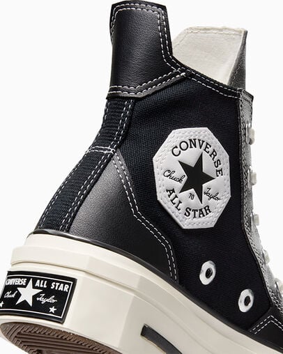 Black Converse Chuck 70 De Luxe Squared Women Sneakers Singapore | C-20754919