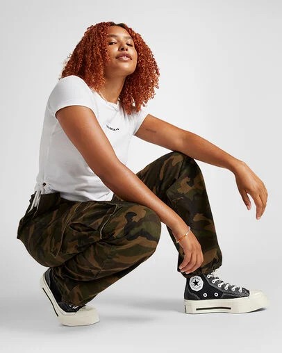 Black Converse Chuck 70 De Luxe Squared Women Sneakers Singapore | C-20754919