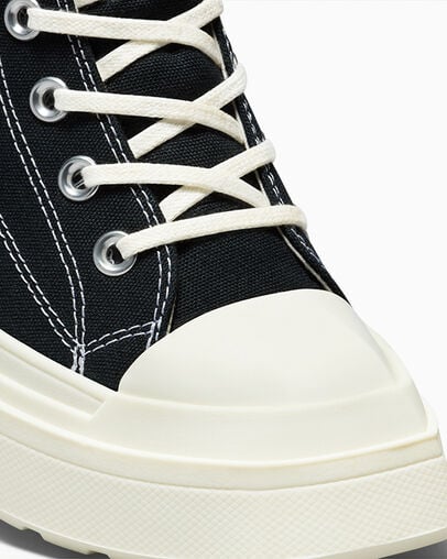 Black Converse Chuck 70 De Luxe Wedge Women Sneakers Singapore | C-38764909