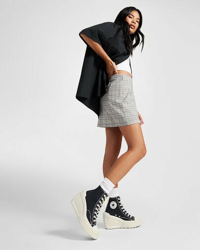 Black Converse Chuck 70 De Luxe Wedge Women Sneakers Singapore | C-38764909