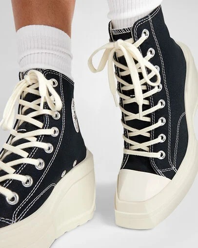 Black Converse Chuck 70 De Luxe Wedge Women Sneakers Singapore | C-38764909