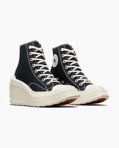 Black Converse Chuck 70 De Luxe Wedge Women Sneakers Singapore | C-38764909
