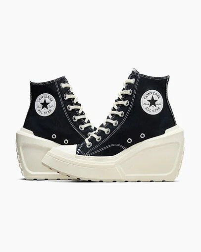 Black Converse Chuck 70 De Luxe Wedge Women Sneakers Singapore | C-38764909