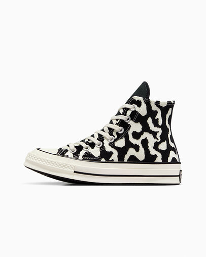 Black Converse Chuck 70 Leopard Remix Women Sneakers Singapore | C-75129489
