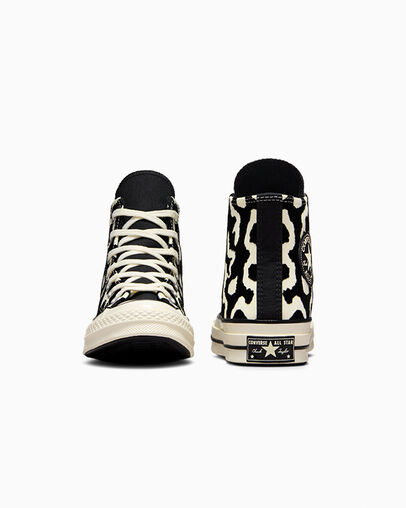 Black Converse Chuck 70 Leopard Remix Women Sneakers Singapore | C-30957819
