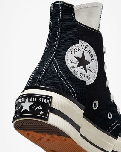 Black Converse Chuck 70 Plus Women Sneakers Singapore | C-64209539
