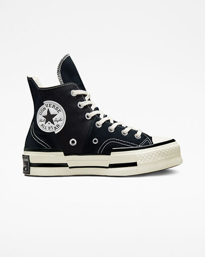 Black Converse Chuck 70 Plus Women Sneakers Singapore | C-64209539