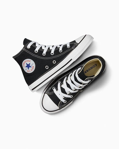 Black Converse Chuck Taylor All Star Classic Kids' Sneakers Singapore | C-80726919