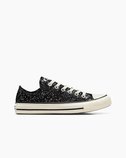 Black Converse Chuck Taylor All Star Glitter Women Sneakers Singapore | C-28415639