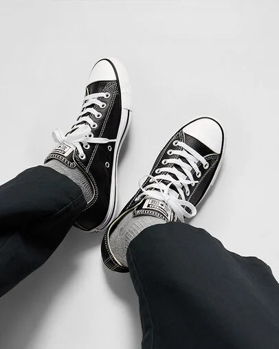 Black Converse Chuck Taylor All Star Leather Men Tennis Shoes Singapore | C-76981029