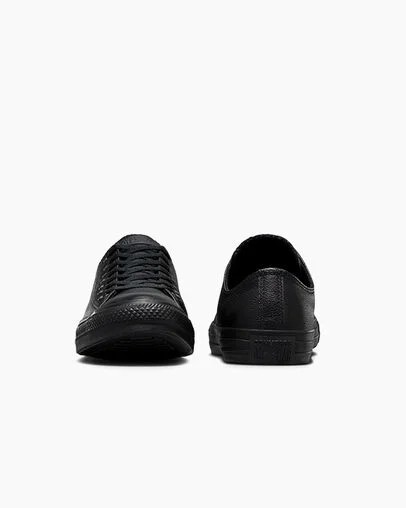 Black Converse Chuck Taylor All Star Leather Women Tennis Shoes Singapore | C-79456809