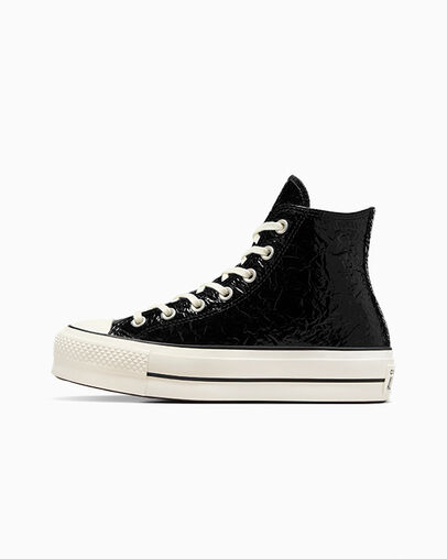 Black Converse Chuck Taylor All Star Lift Women Platform Shoes Singapore | C-78452619