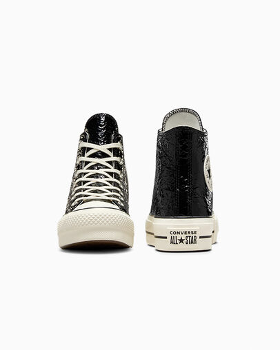 Black Converse Chuck Taylor All Star Lift Women Platform Shoes Singapore | C-78452619