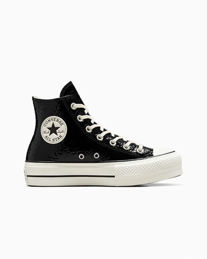 Black Converse Chuck Taylor All Star Lift Women Platform Shoes Singapore | C-78452619