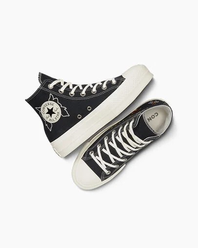 Black Converse Chuck Taylor All Star Lift Women Platform Shoes Singapore | C-47695289