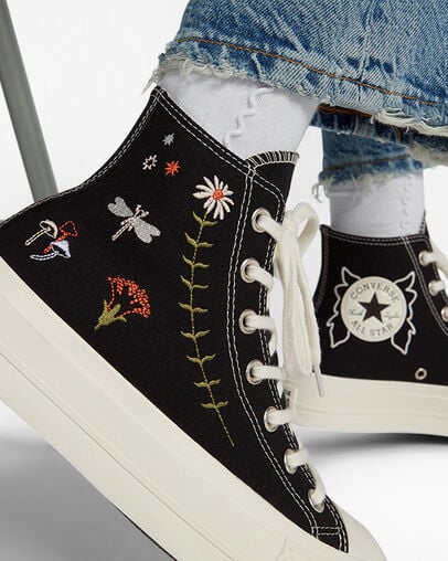 Black Converse Chuck Taylor All Star Lift Women Platform Shoes Singapore | C-47695289