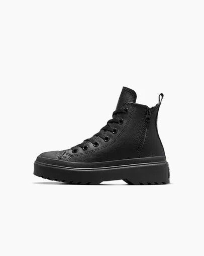 Black Converse Chuck Taylor All Star Lugged Lift Kids' Platform Shoes Singapore | C-87026939