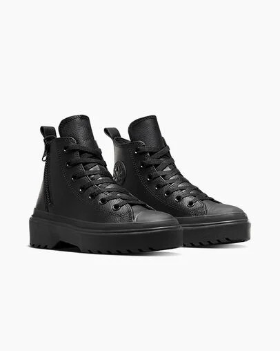 Black Converse Chuck Taylor All Star Lugged Lift Kids' Platform Shoes Singapore | C-87026939