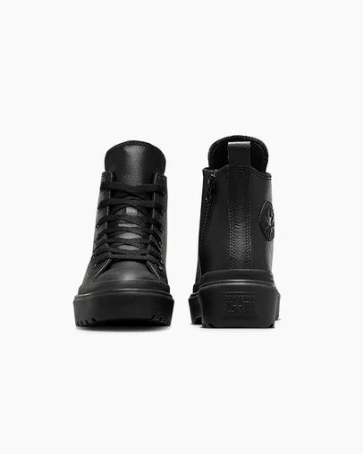 Black Converse Chuck Taylor All Star Lugged Lift Kids' Platform Shoes Singapore | C-87026939