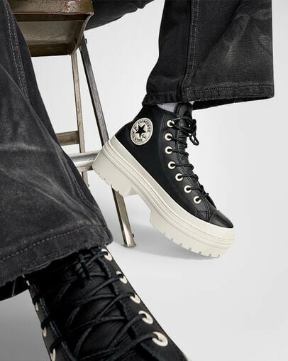 Black Converse Chuck Taylor All Star Lugged Heel Platform Waterproof Women Boots Singapore | C-13840929