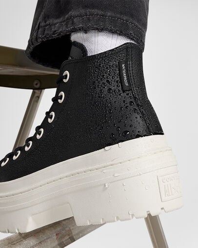 Black Converse Chuck Taylor All Star Lugged Heel Platform Waterproof Women Boots Singapore | C-13840929